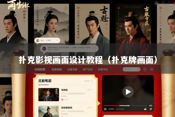 扑克影视画面设计教程(扑克牌画面)