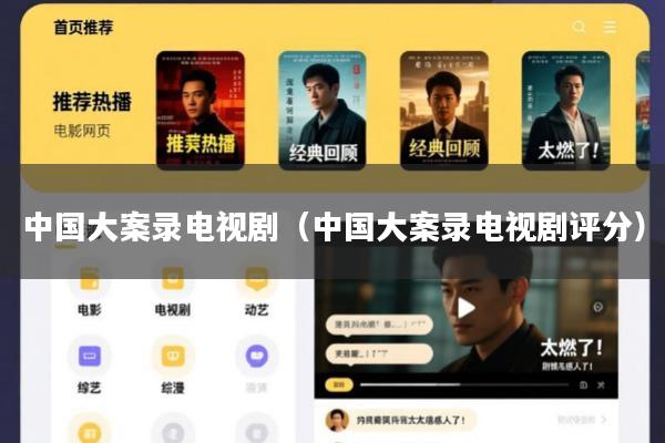 中国大案录电视剧(中国大案录电视剧评分)