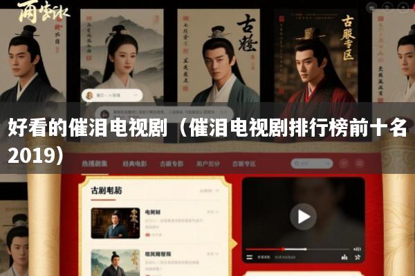 好看的催泪电视剧(催泪电视剧排行榜前十名2019)