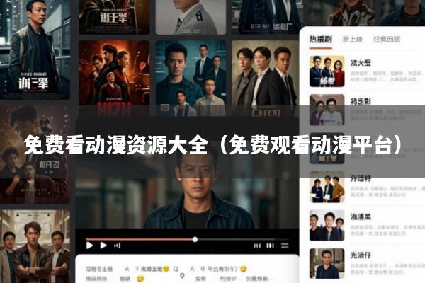 免费看动漫资源大全(免费观看动漫平台)