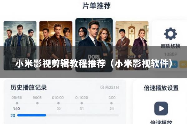 小米影视剪辑教程推荐（小米影视软件）